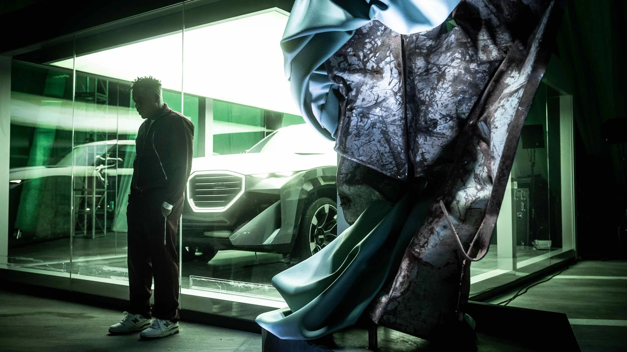 NAS performing at Art Basel Miami