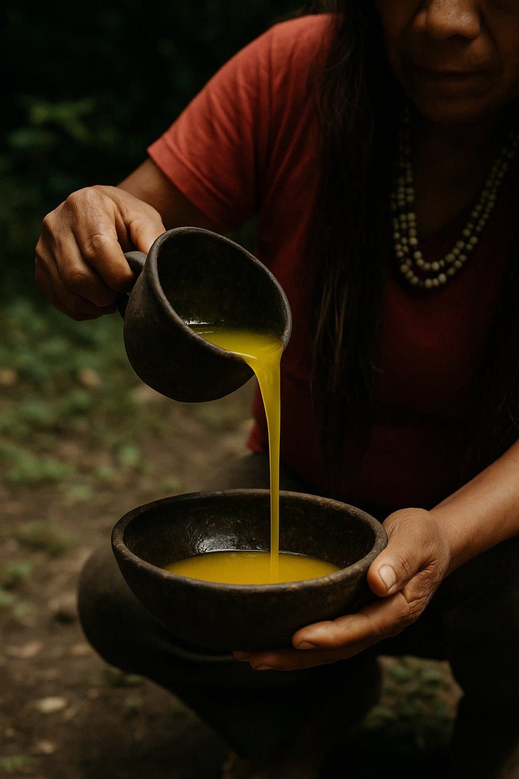 Ungurahau oil preparation ritual